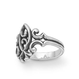 JAMES AVERY RETIRED Scrolled Ichthus Ring